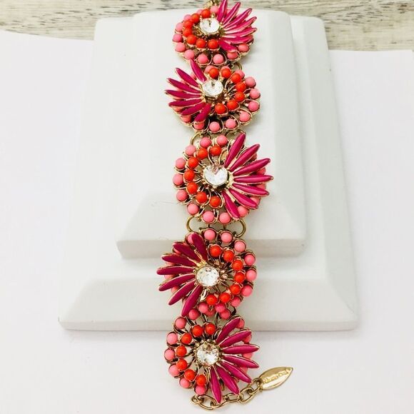 Coldwater Creek Floral Statement Bracelet 1023 - Picture 2 of 7